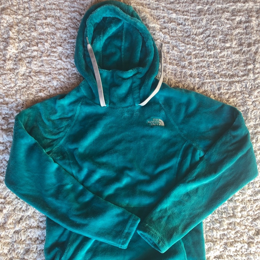 North Face Fleece Pullover Hoodie with Turtleneck